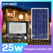 25W Solar LED Floodlight with Remote - HP-S01