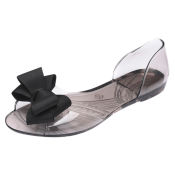 Korean Jelly Sandals for Women with Bowknot - 