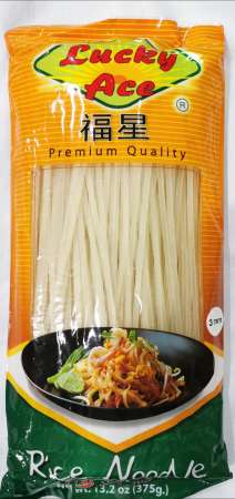 Lucky Ace Rice Noodle 3mm 375gms.