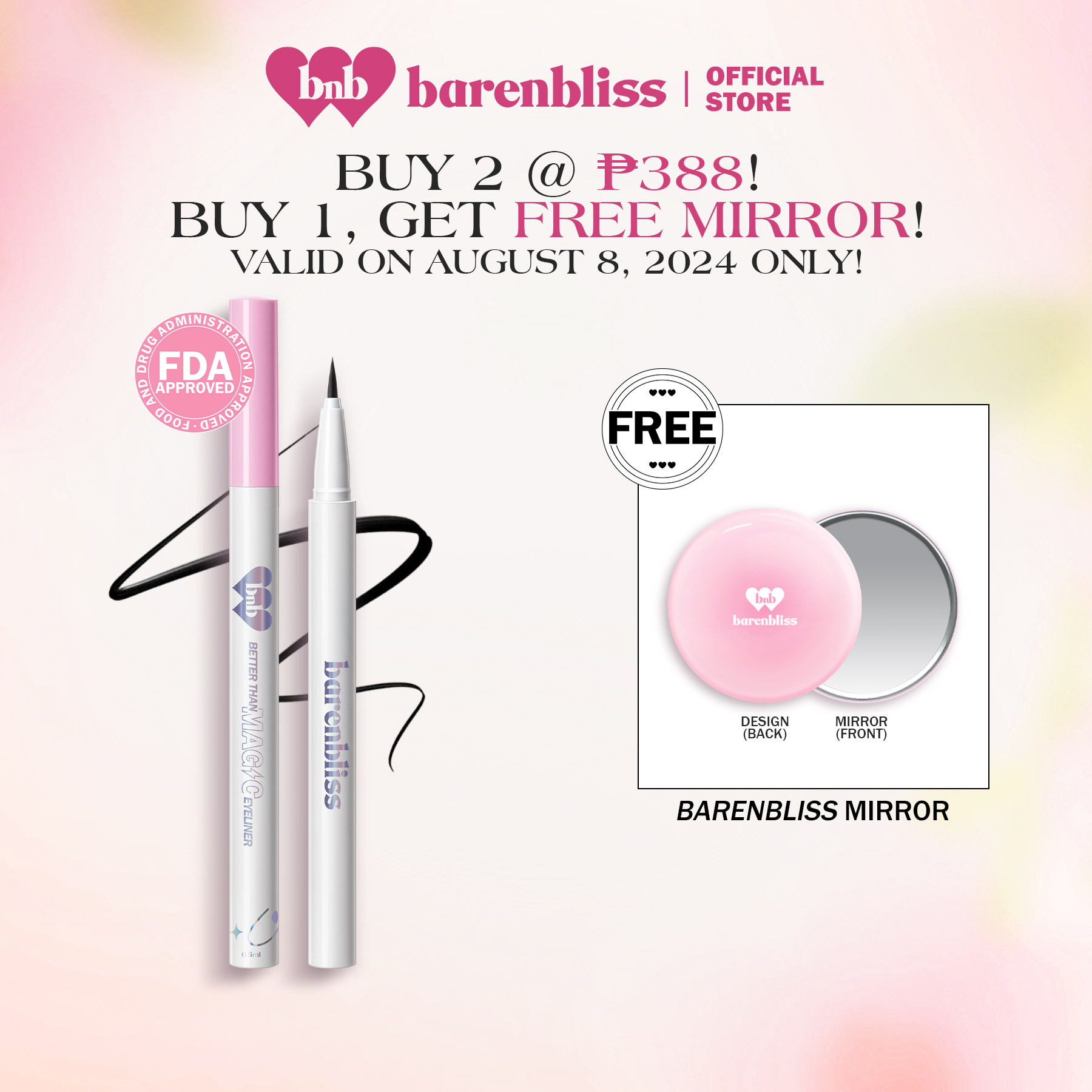 Discount on Barenbliss  shoes - SKU: 【FREE MIRROR】barenbliss BNB Better Than Magic Eyeliner Waterproof Korean Make Up Eyeliner | Sharp Br