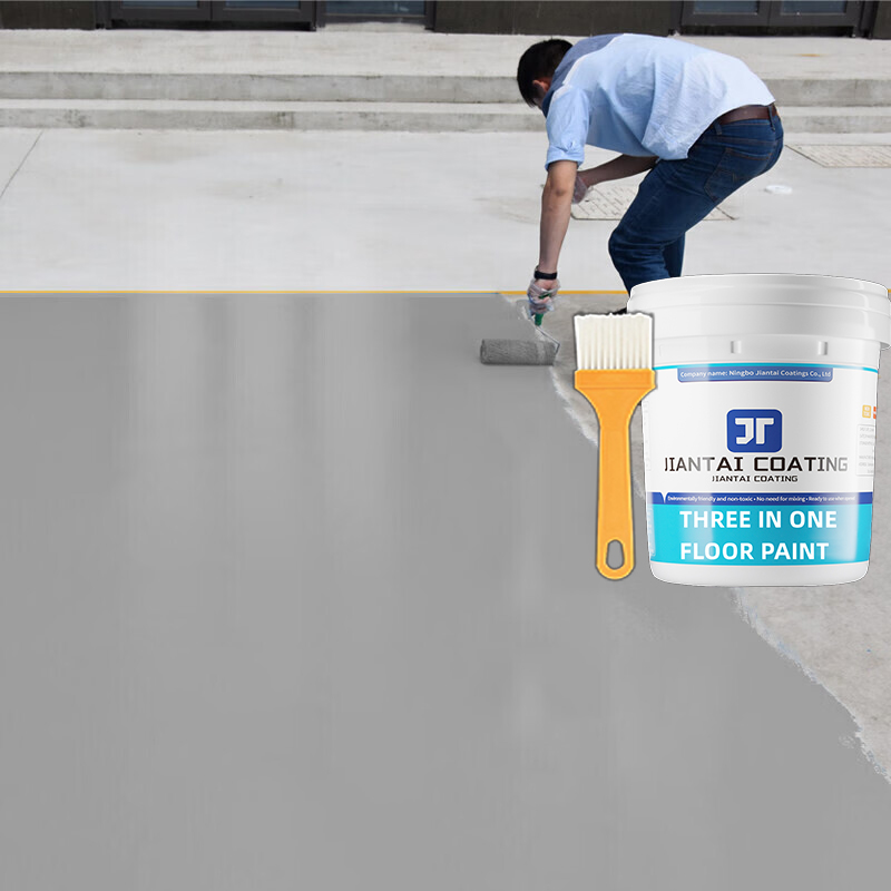 👉1KG👈3 In 1 Water-Based Epoxy Floor Paint Wear-Resistant Cement Floor Paint For Indoor And Outdoor Household Waterproof And Anti-Slip Paint - Image 4