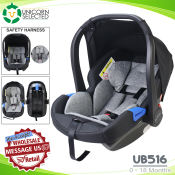 Burbay Unicorn Baby Car Seat Carrier - Lightweight and Safe