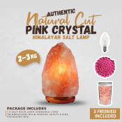 Authentic Himalayan Salt Lamp with Dimmer Switch, Direct Import