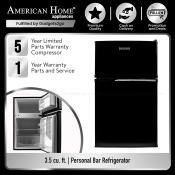 American Home 3.5 cu. ft. Two Door Refrigerator ABR-B88S2D
