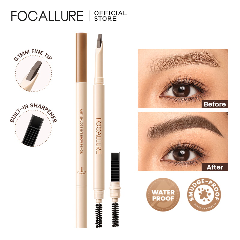 Discount on Focallure  shoes - SKU: FOCALLURE EverSharp Blade Eyebrow Pencil Waterproof Smudge-proof High Pigmented Break-resistant Non-