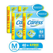 Caress Basic Adult Diaper Medium  - 4 Packs