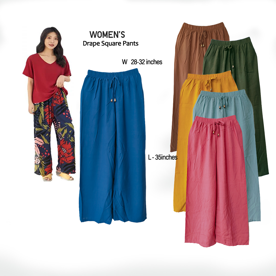 CHALLIS DRAPE PANTS Uniqlo Inspired 
