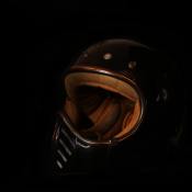 Royal Helmet Classic H01 - Glossy Black with Peak Visor