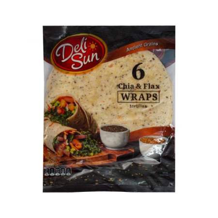 Deli Sun Chia & Flax Wraps Tortillas