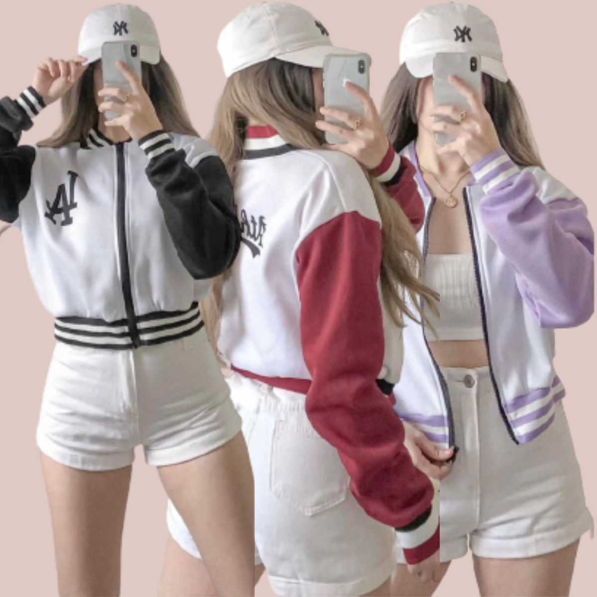 varsity jacket korean outfit｜TikTok Search