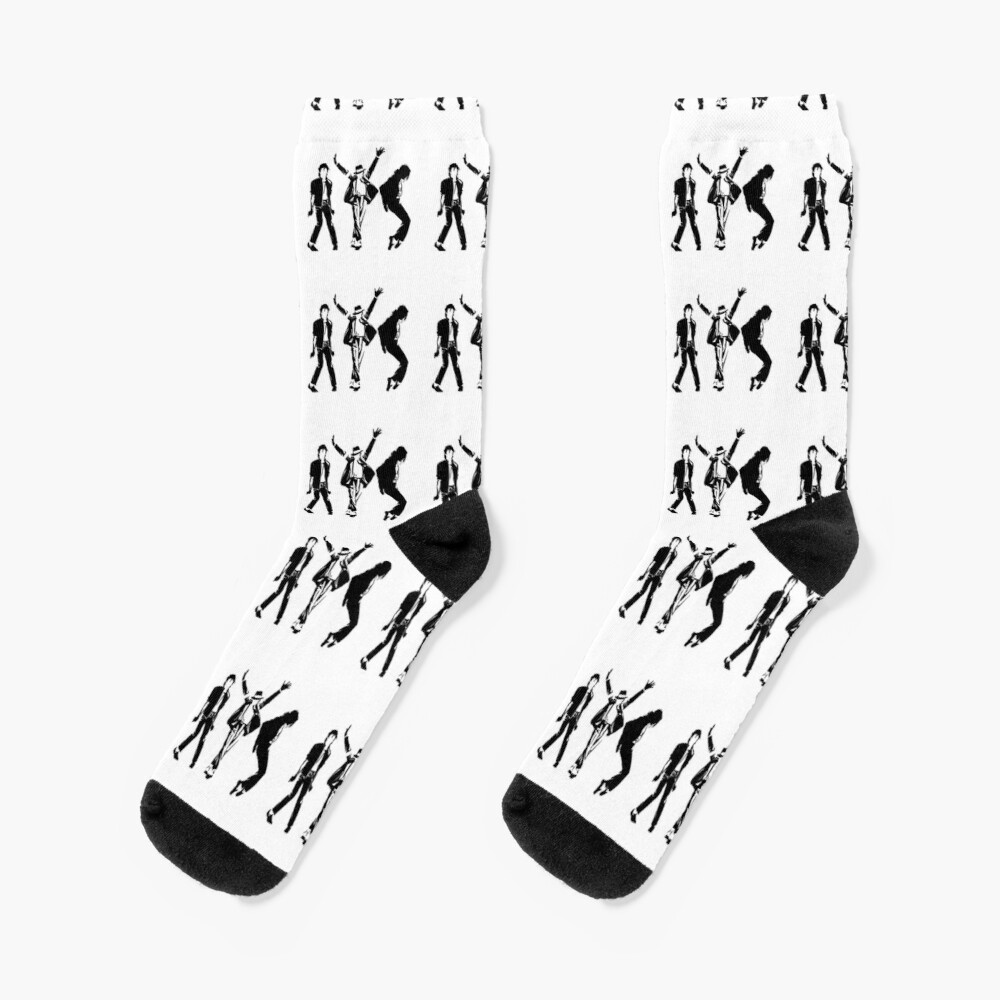  BOMJJOR Michael Ankle Socks Fashion MJ Jackson Costume Sequins  Sock Tubes Men Women Kids Billie Jean Socks Cover (Silver) : Clothing