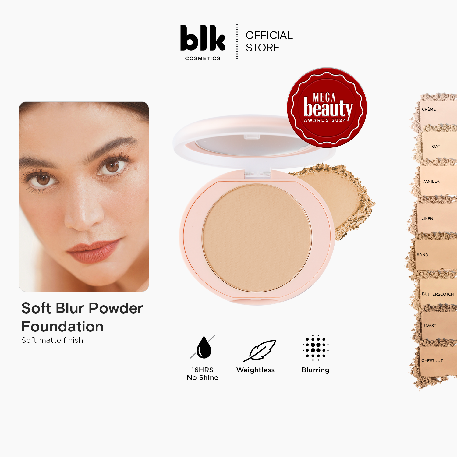 Discount on BLK Cosmetics  shoes - SKU: blk cosmetics daydream soft blur powder foundation