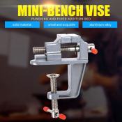 LHQ Mini Table Bench Vise - 360° Jaw Clamp