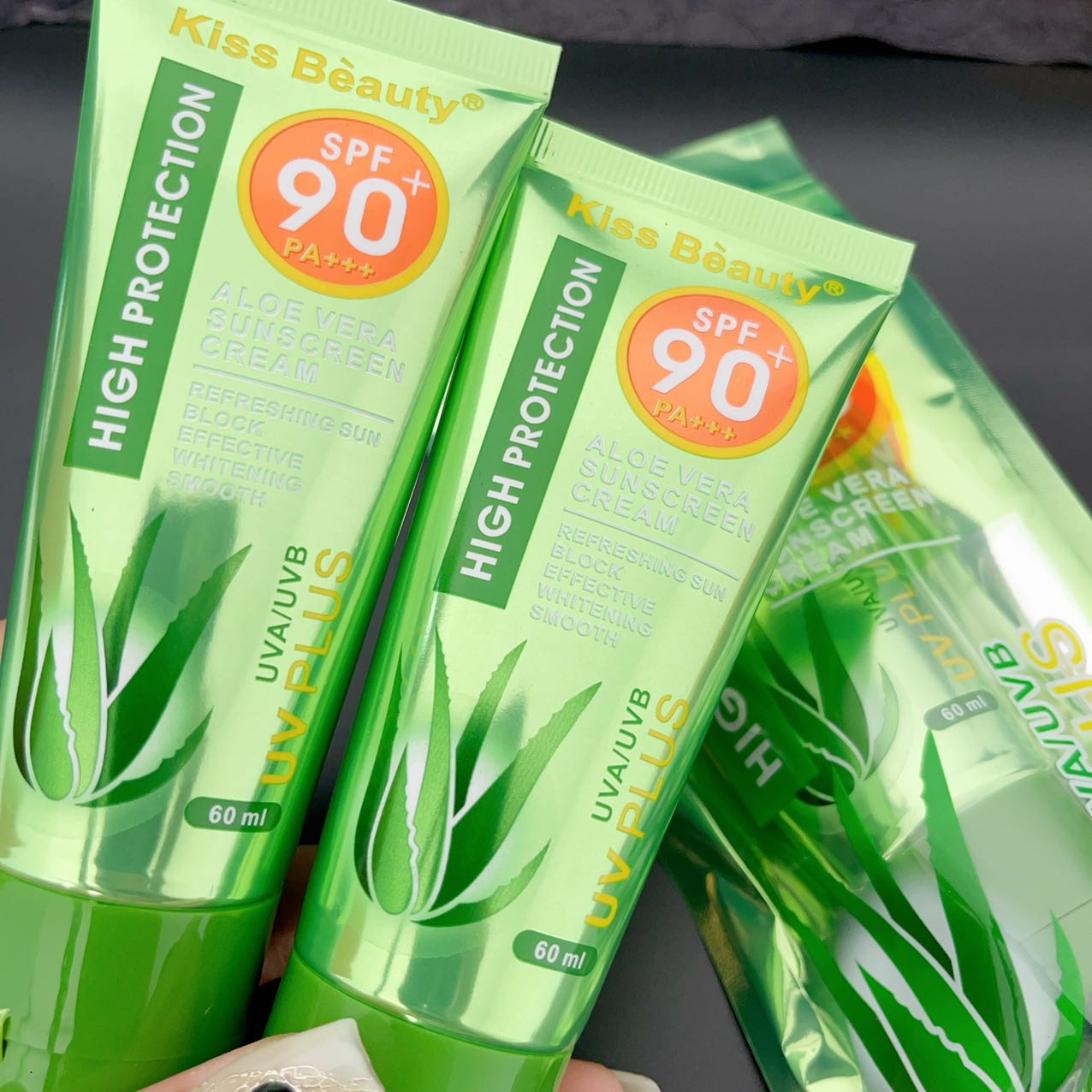 New Aloe Vera sunscreen cream UV plus high protection skintone cream SPF 90  PA+++ | Lazada PH
