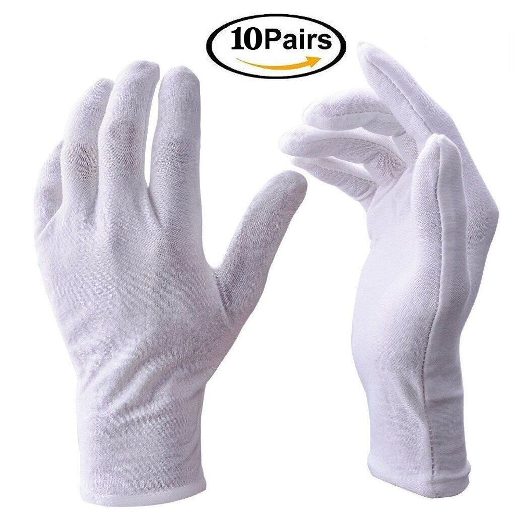 Net knil-Gloves. Dirty White