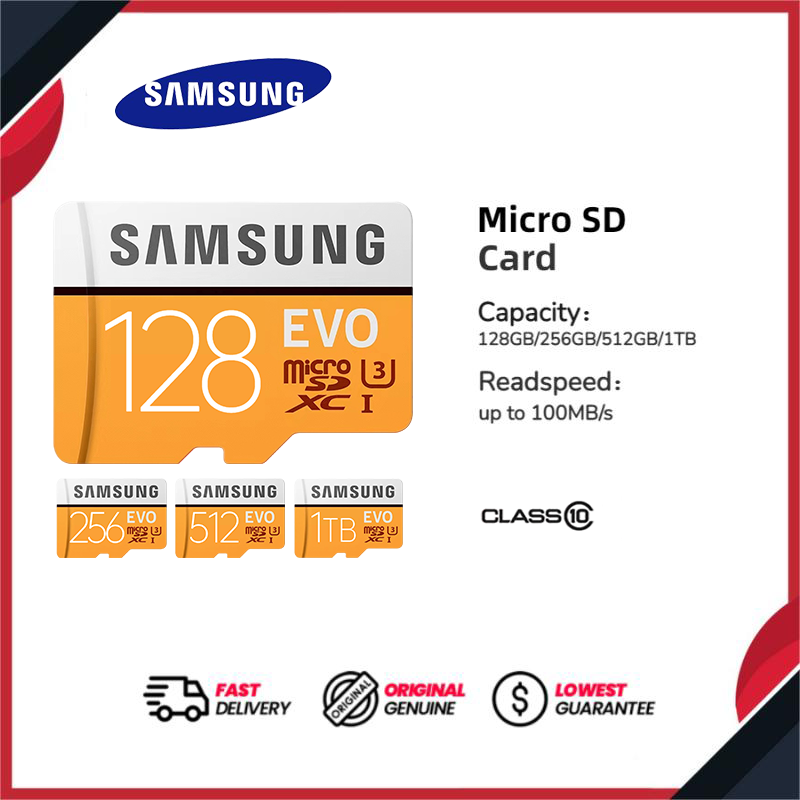 Samsung EVO Micro SDXC Memory Card 128GB-1TB