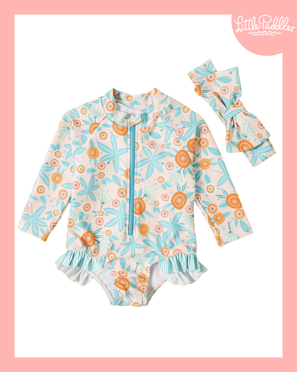 INFANTS RUCHED SIDE PADDLESUIT 4-10 FAIRY GANG