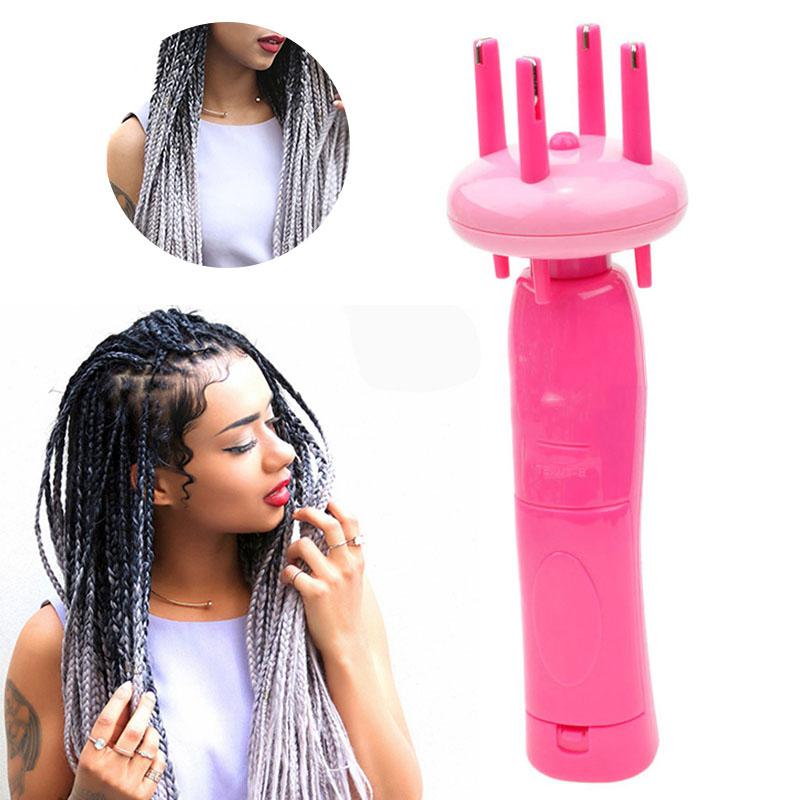 Women Portable Electric Automatic Diy Hairstyle Tool Braid Machine Hair  Weave Roller Twist Braider Device Kit | Lazada