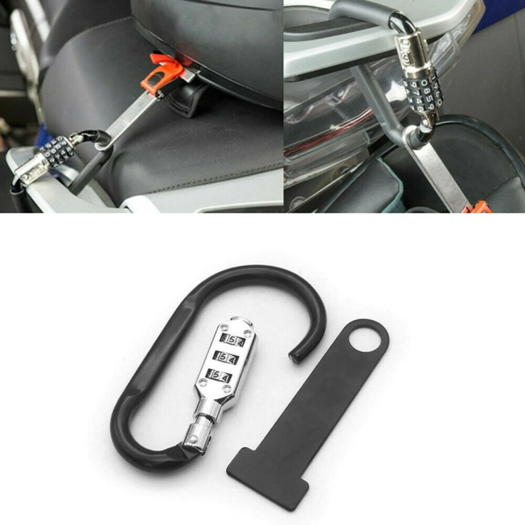 open face helmet lock