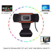 HD Webcam with MIC for PC and Laptop