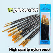 Watercolor Nylon Paint Brush Set - Art Supplies 