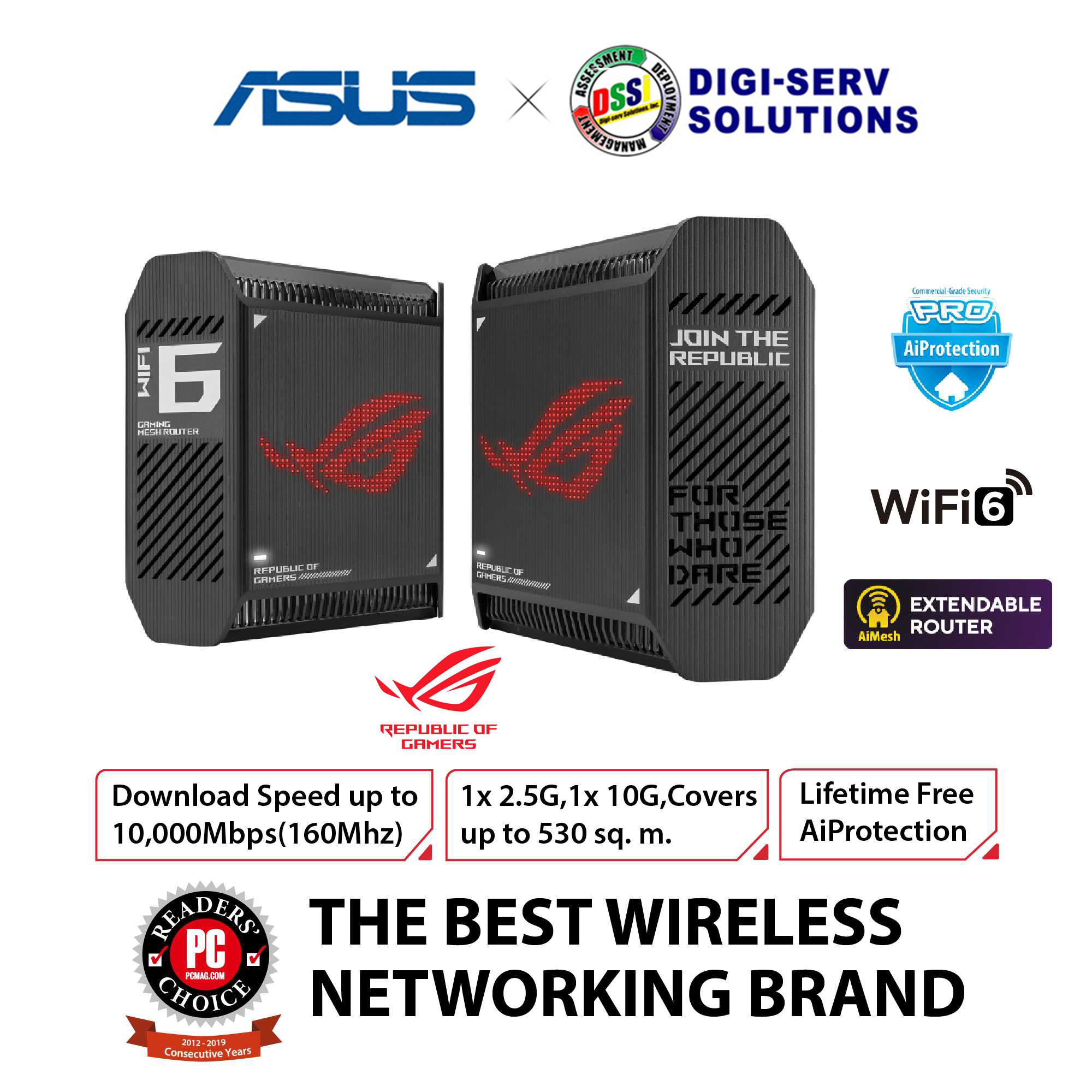 Asus ROG Rapture GT6 AX10000 Mesh Wi-Fi System