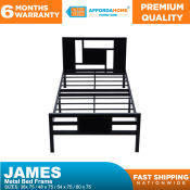 FURNITURE- JAMES METAL BED FRAME - Affordahome Furniture