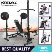 Yeesall Multi-angle Adjustable Fitness Bench with 7 Training Methods