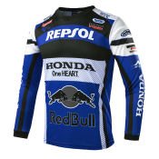 Honda Motorcycle Long Sleeve Cycling Jersey for Men