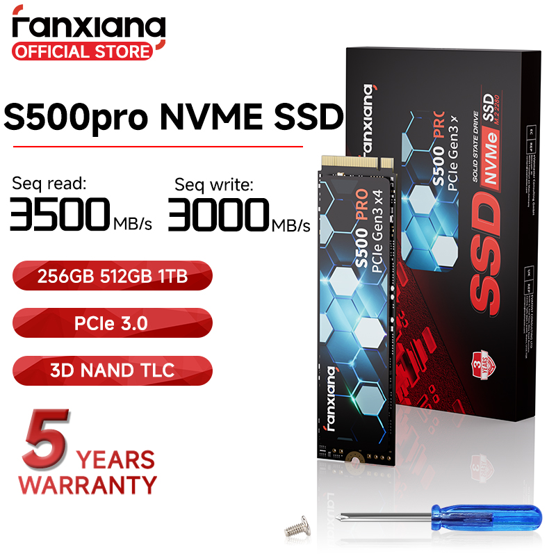 Fanxiang S500 Pro M.2 SSD 256GB-2TB for Laptop/Desktop PC