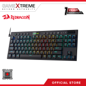 Redragon Horus TKL RGB Mechanical Gaming Keyboard, Black/Red Switch