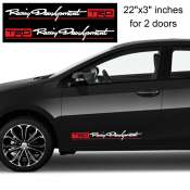 TRD Racing Development Waterproof Car Sticker for Toyota (2pcs)