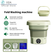 Foldable Mini Washing Machine 8L Fully Automatic - 