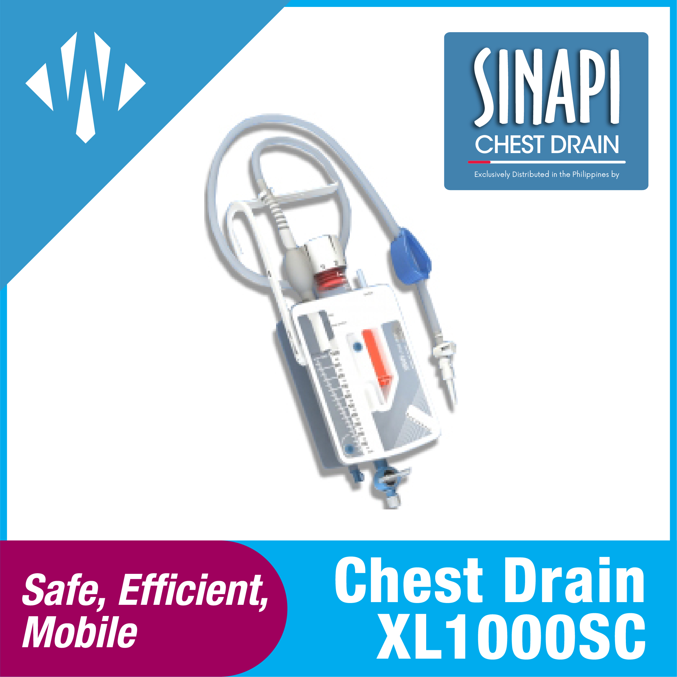 Sinapi Chest Drainage System Xs50 - 50Ml - Hospitalbuy
