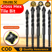 Triangle Drill Bit Set for Tile, Stone, Glass, and Concrete