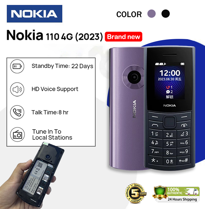 Nokia N110 4G Dual SIM Keypad Phone with FM Radio