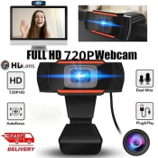 720P Full HD Webcam with Auto Focus and Noise Cancelling Mic