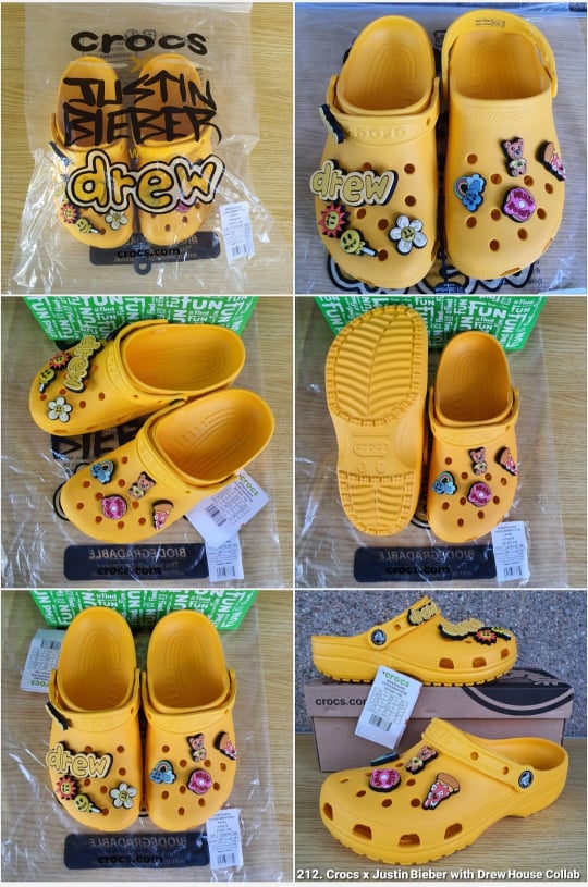 ONHAND Authentic 212. Crocs x Justin Bieber with Drew House 