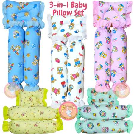 TheBabyShopPH Newborn Bolsters and Head Pillow Set