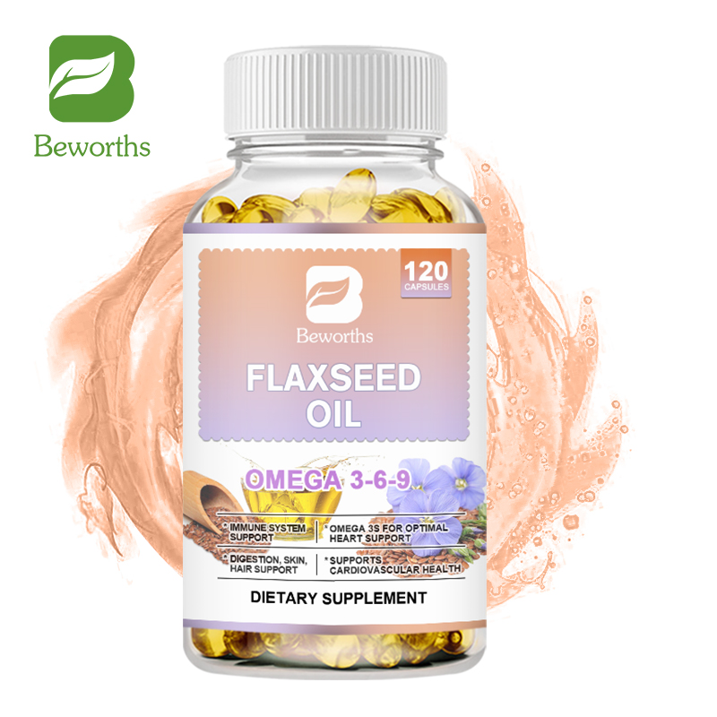 BEWORTHS Organic Flaxseed Oil Capsule 1000mg Omega 3-6