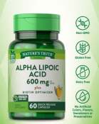 Nature's Truth Alpha Lipoic Acid 600mg 60 Capsules