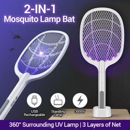 CiCi MART Mosquito Swatter Killer Racket with Trap Lamp