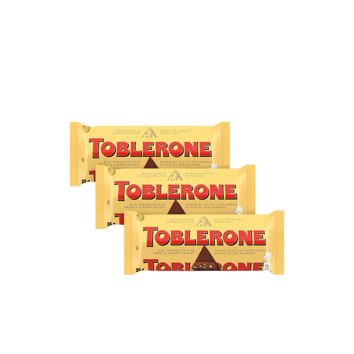 Toblerone Swiss Milk Chocolate With Honey & Almond Nougat, Family Pack - View #6