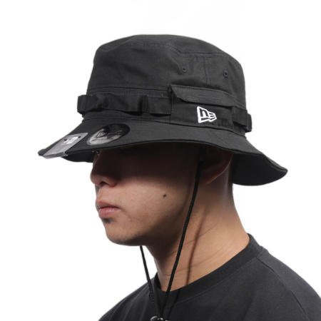 New Era Basic Item New Edition Black Adventure Bucket Cap