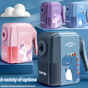 Unicorn Cartoon Pencil Sharpener for Kids - Manual Design