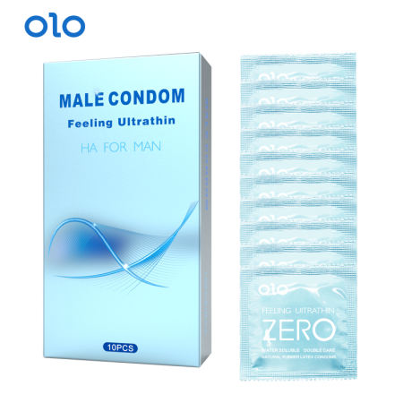 OLO Male Blue Ultra Thin Condoms - 10PC/Box