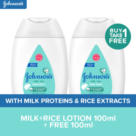 Buy 1 Take 1 Johnson's Milk+Rice Lotion 100ml