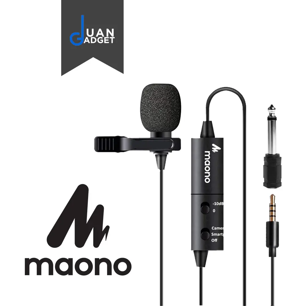MAONO AU-100R Rechargeable Omnidirectional Lapel Microphone