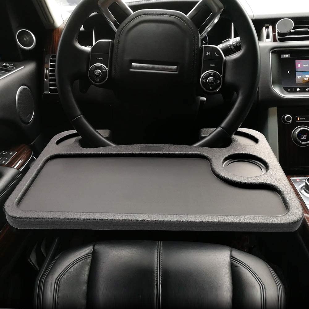 Mega Racer Steering Wheel Car Tray Table - Travel, Meal or Workstation, for  Car, Truck, SUV, Van - Automotive Accessories, Car Essentials, Universal  Fit, 1 Piece