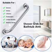 Stainless Steel Shower Grab Bar - Safety Handrail Support